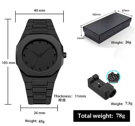 Minimalist Design Quartz Watch for Men Casual Lightweight Plastic Strap Waterproof Sports Business Watches Man Creative Clock